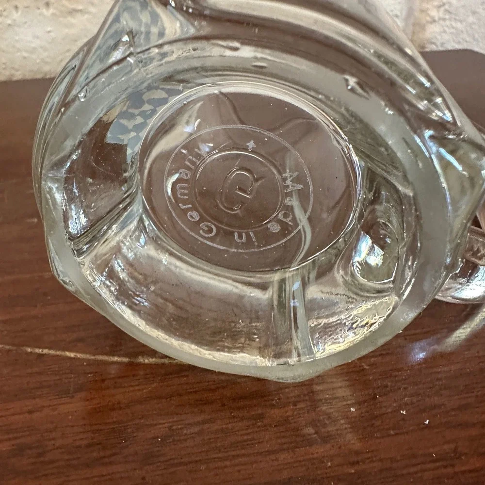 Vintage Gerz German Beer Mug Bavarian Blue‎ White Diamond Made in Germany 4.5